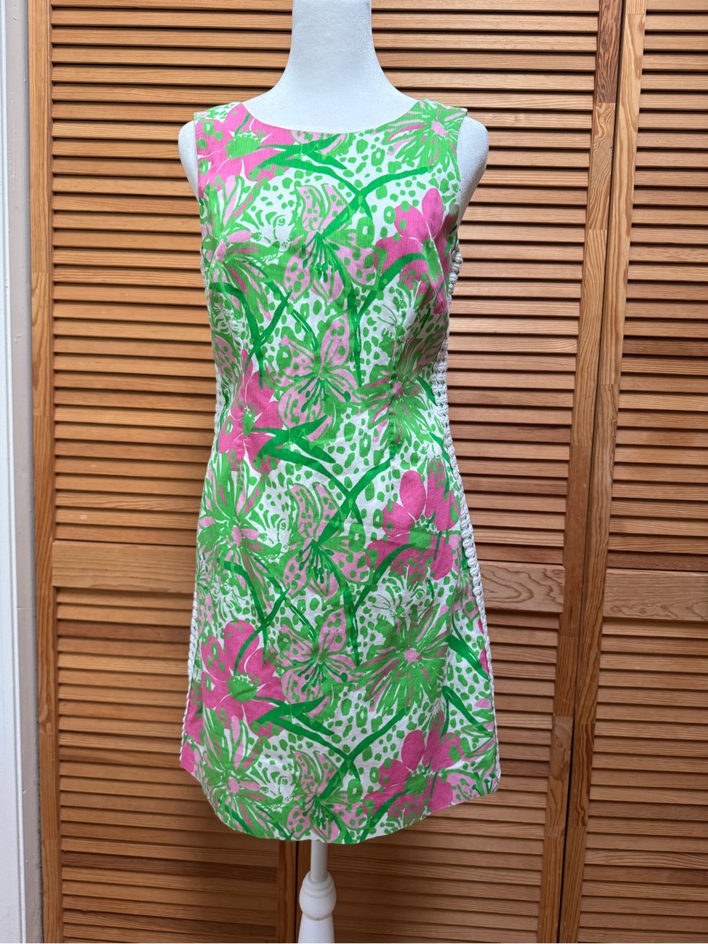 Lilly Pulitzer "Liz" Shift Dress in Sunnyside Lions Print – Size 4 Resortwear